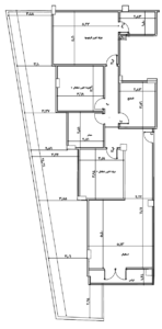 شقة أرضي أمامي بانورامية في فيلا 34 بمدينة الشروق بمساحة 190 متر مربع تحتوي على 3 غرف و2 حمام