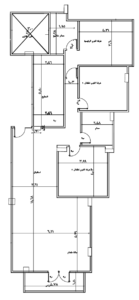 صورة شقة رقم 4 بالدور الأول الأمامي في فيلا 34 بمدينة الشروق بمساحة 225 متر وغرف 3 وحمامين