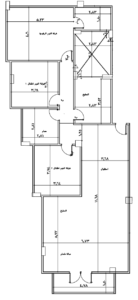 صورة شقة رقم 5 بالدور الأول الأمامي البانورامي في فيلا 34 بمدينة الشروق بمساحة 230 متر وغرف 3 وحمامين 2