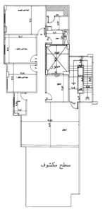 شقة بانورامية فاخرة رقم 11 بالدور الثالث في فيلا 34 بالحي الثالث شرق الشروق، بمساحة 185 مترًا، ثلاث غرف وثلاث حمامات