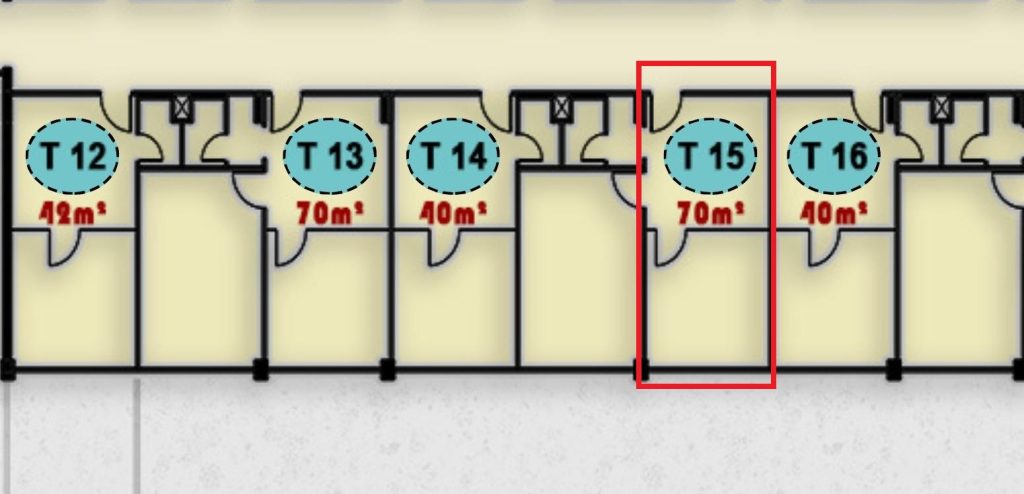 صورة توضح وحدة T15 الطبية في الدور الثالث بمجمع ONE MALL